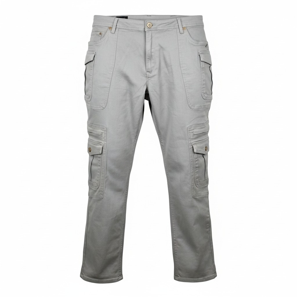 A.Tiziano Men's Cargo Multi-pocket Jeans size 46 Gray Wash